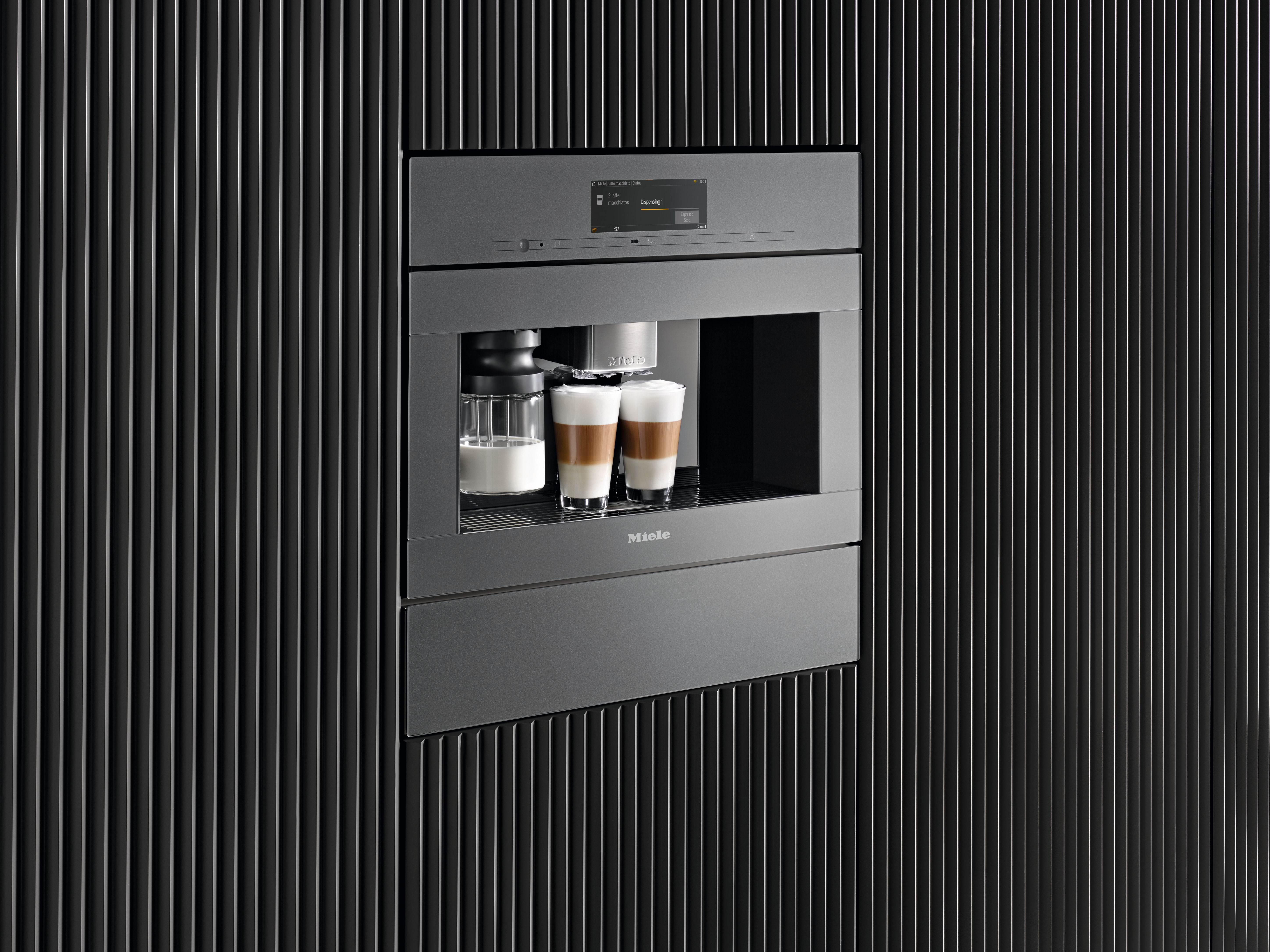 Integrated coffee store machine miele